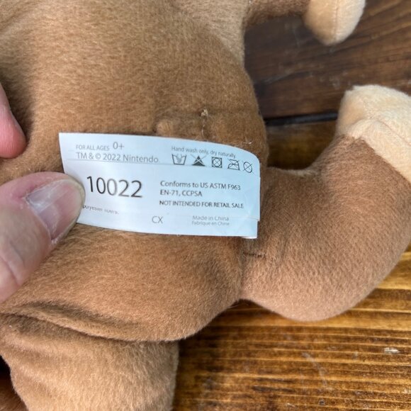 Donkey Kong Plush Toy Super Mario Good Stuff 2022 10" Brown Beige Polyester Nint - Picture 7 of 9